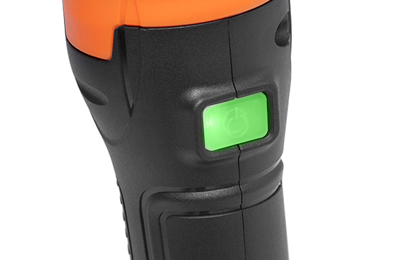 Нарастание тока происходит плавно, обеспечивая равномерное нарастание оборотов двигателя. Такой запуск снижает нагрузку и увеличивает ресурс двигателя. Исключает отдачу, рывки, резкие врезания диска в заготовку